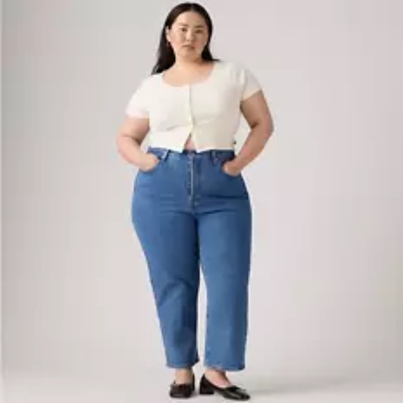RIBCAGE STRAIGHT ANKLE WOMEN'S JEANS - Picture 1 of 6